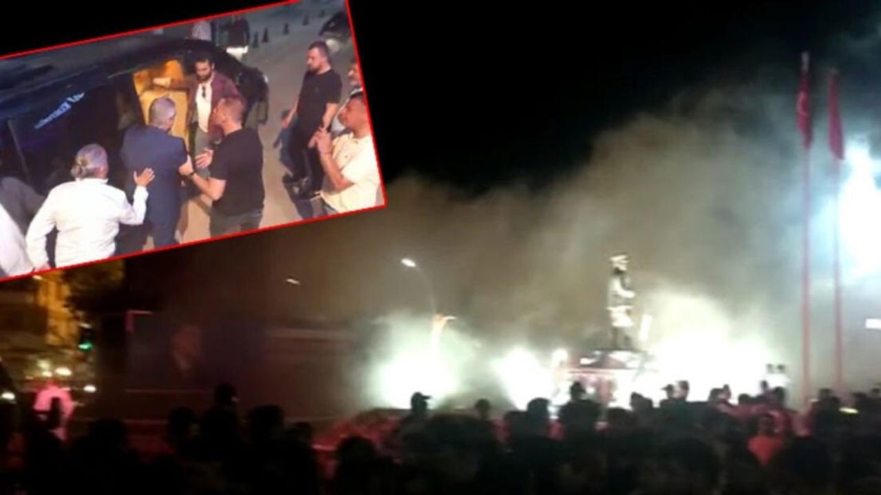 AKP'nin konser organizasyonunda yangın paniği! Bakan Nebati, bölgeden uzaklaştırıldı..